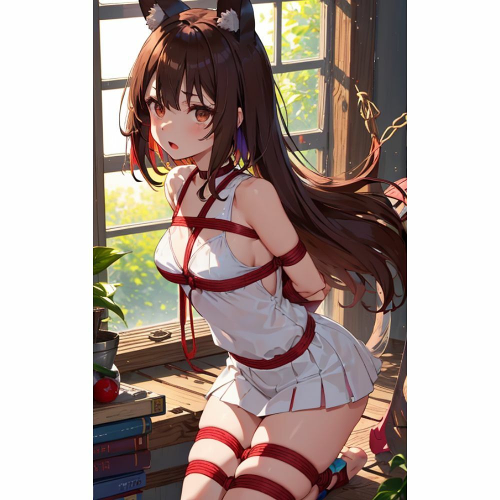 サンプル画像5:監禁して調教 女子校生を緊縛(はなここ) [d_295447]