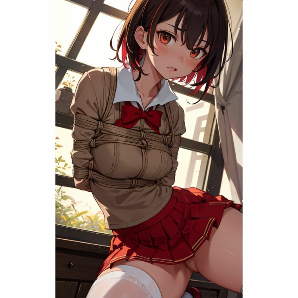 サンプル画像6:監禁して調教 女子校生を緊縛(はなここ) [d_295447]