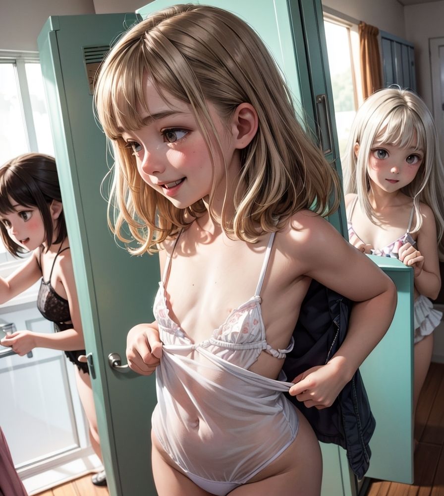 サンプル画像3:お着替え中(白熊兎) [d_295473]