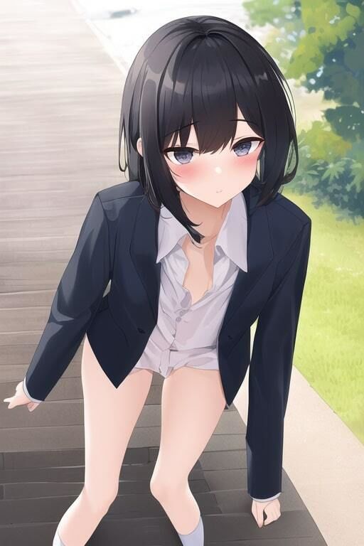 サンプル画像5:男を知らない貧乳JKが露出のスリルに快感を覚えてしまい性癖が歪んでしまう集(変態ベイビー) [d_295491]