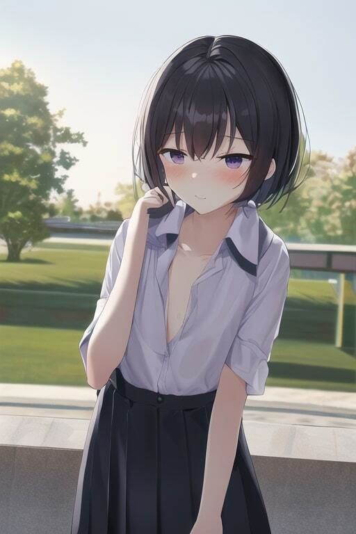 サンプル画像6:男を知らない貧乳JKが露出のスリルに快感を覚えてしまい性癖が歪んでしまう集(変態ベイビー) [d_295491]