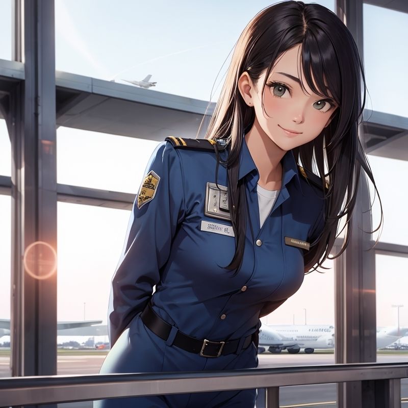 サンプル画像1:運転後にムラムラしてしまう美人パイロット(BMさん) [d_295646]