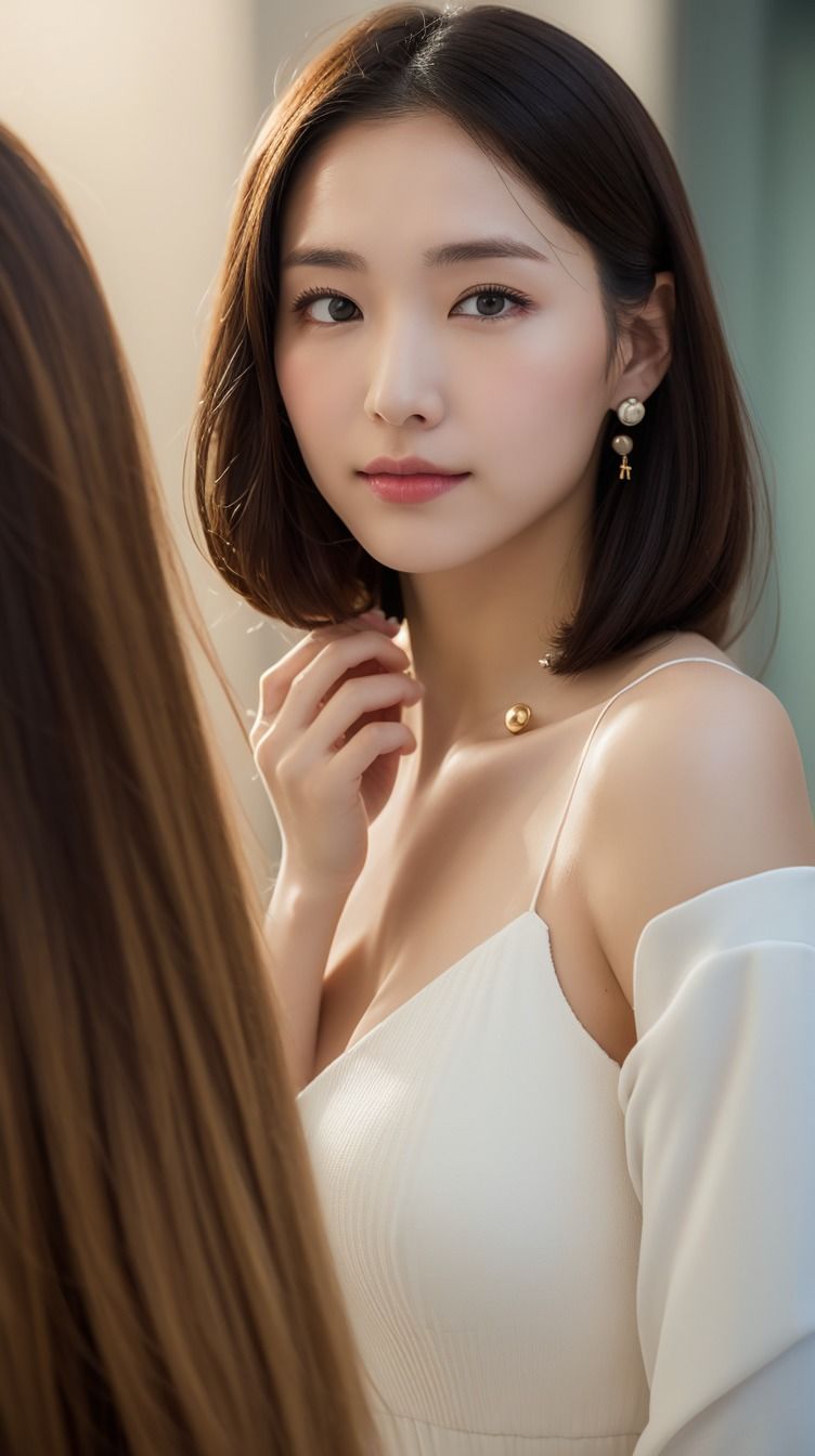 サンプル画像2:［AI双子］激撮！双子モデルが撮影中に・ ・ ・(AI2Twins) [d_295655]