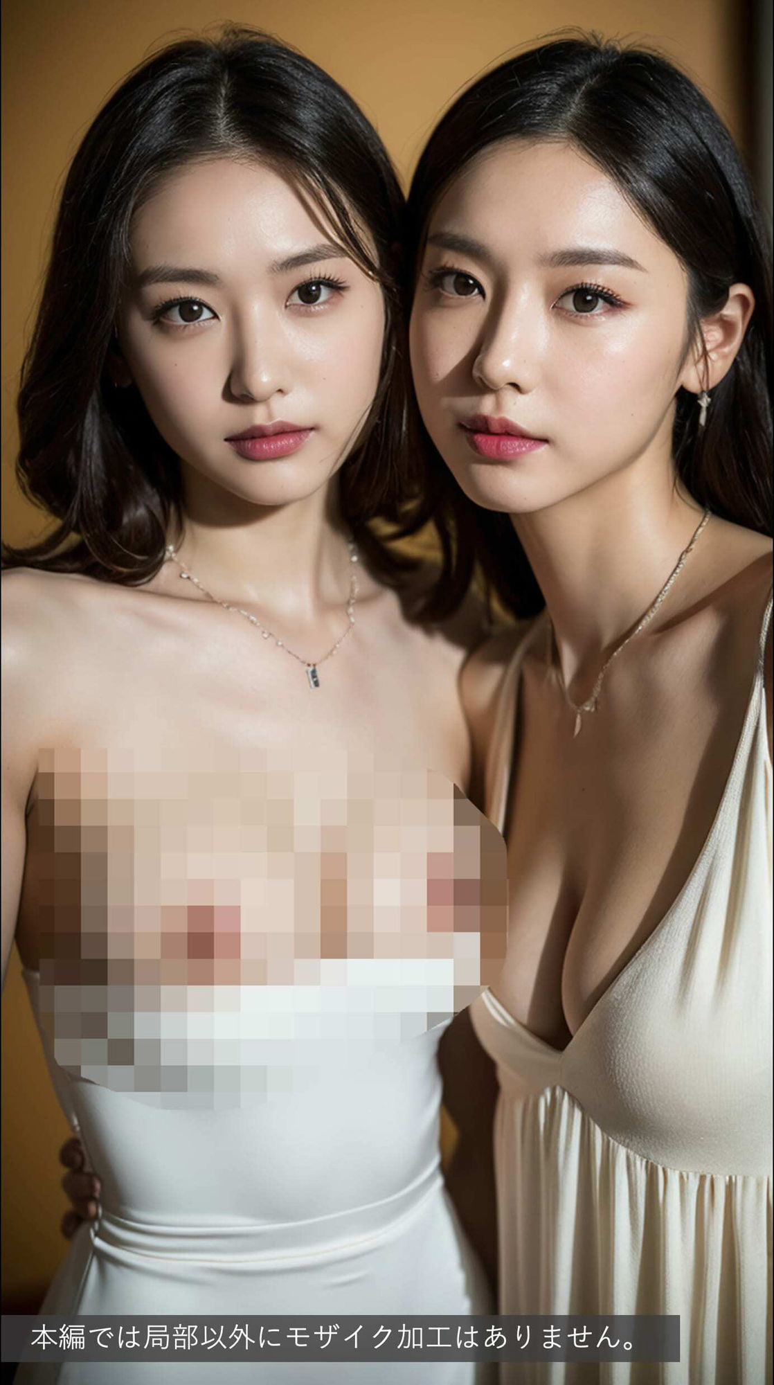 サンプル画像5:［AI双子］激撮！双子モデルが撮影中に・ ・ ・(AI2Twins) [d_295655]