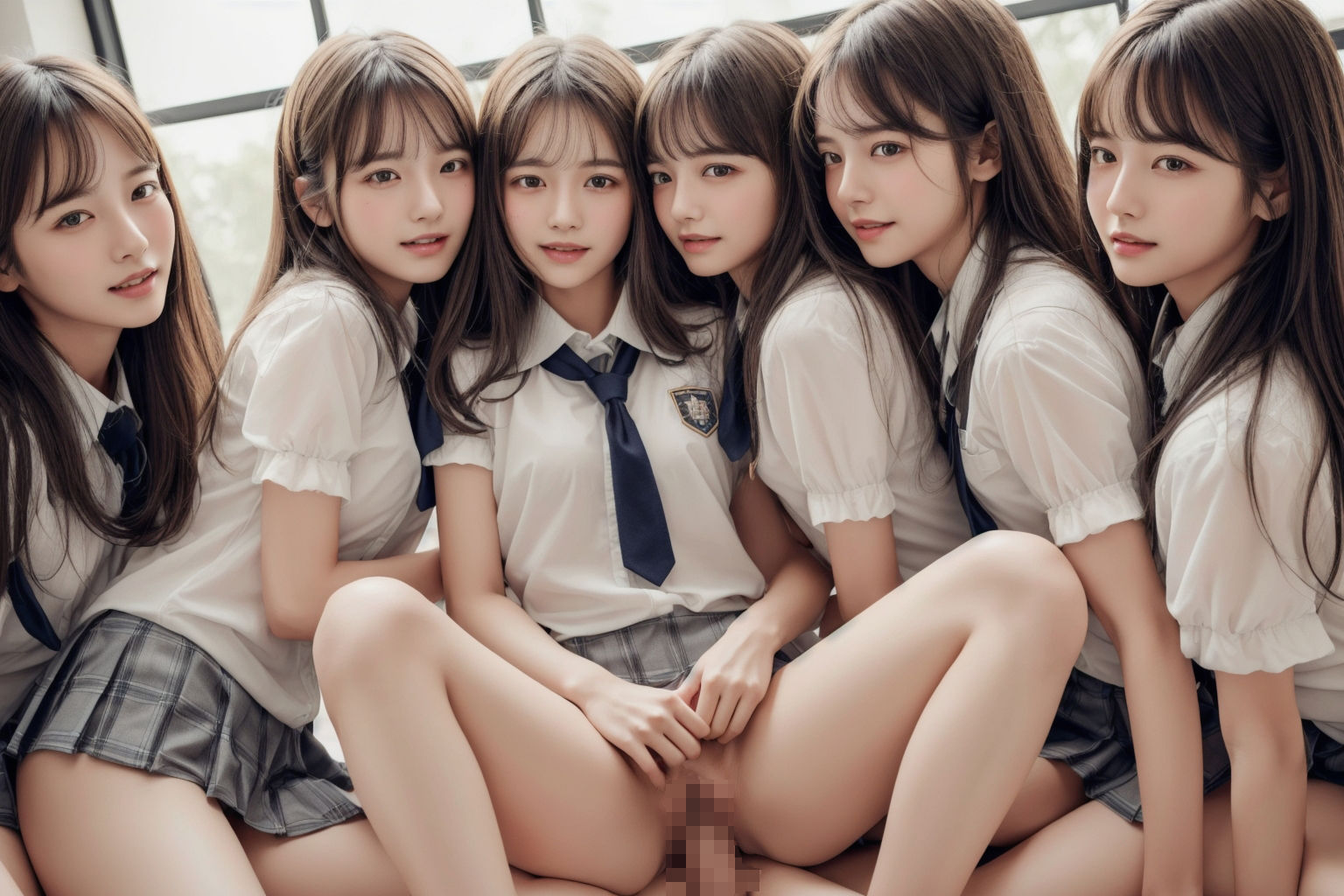 サンプル画像2:ハーレム女学院〜500人の美女とイチャイチャハーレム〜(ハーレム研究所) [d_295701]