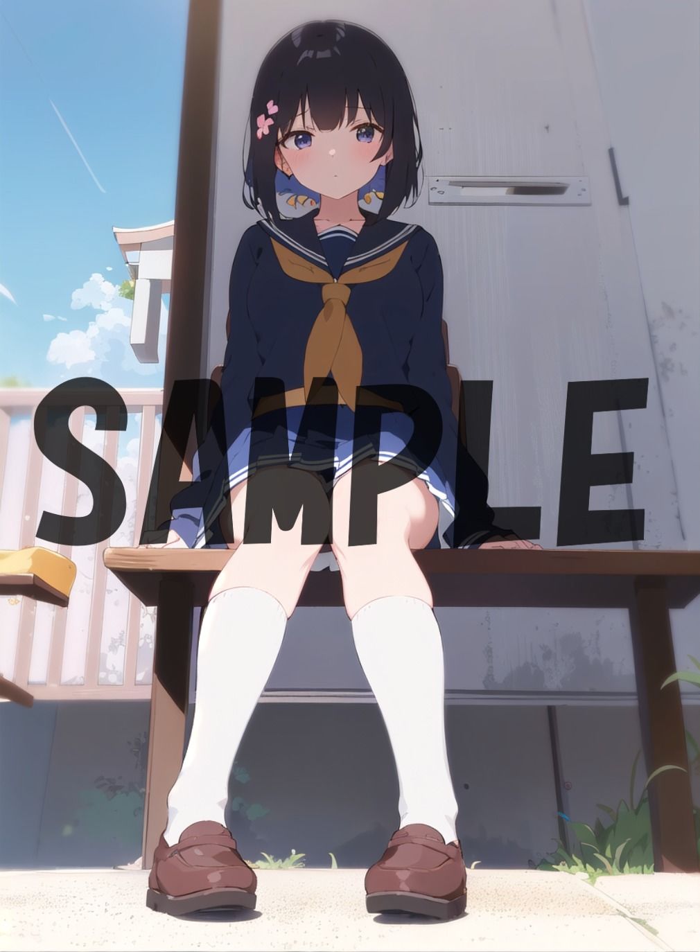 サンプル画像1:制服少女(AIyuwaku) [d_295711]