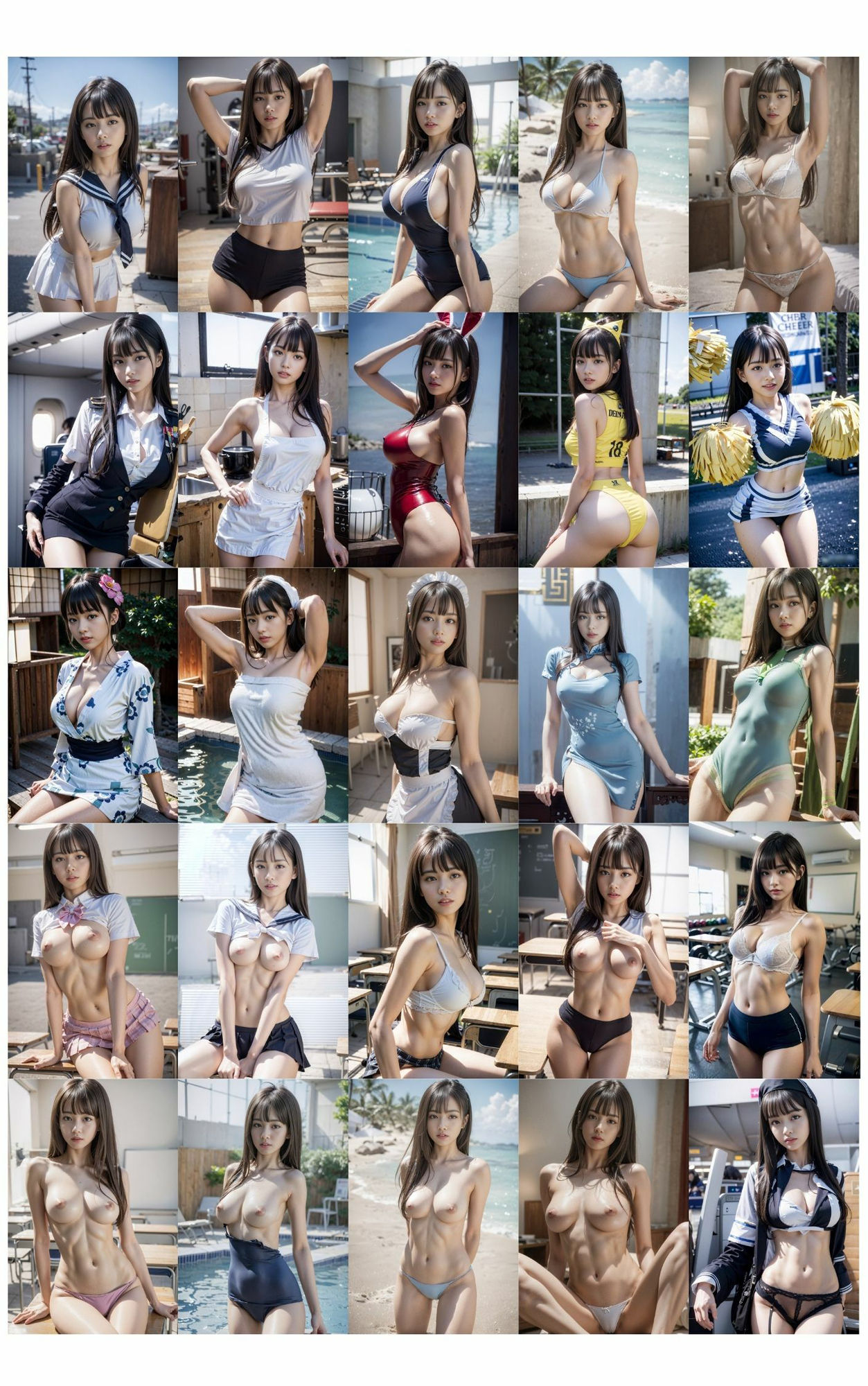 サンプル画像1:AI写真集 清楚白 SHIRO SEISO サンプル(Premium Girls) [d_295726]