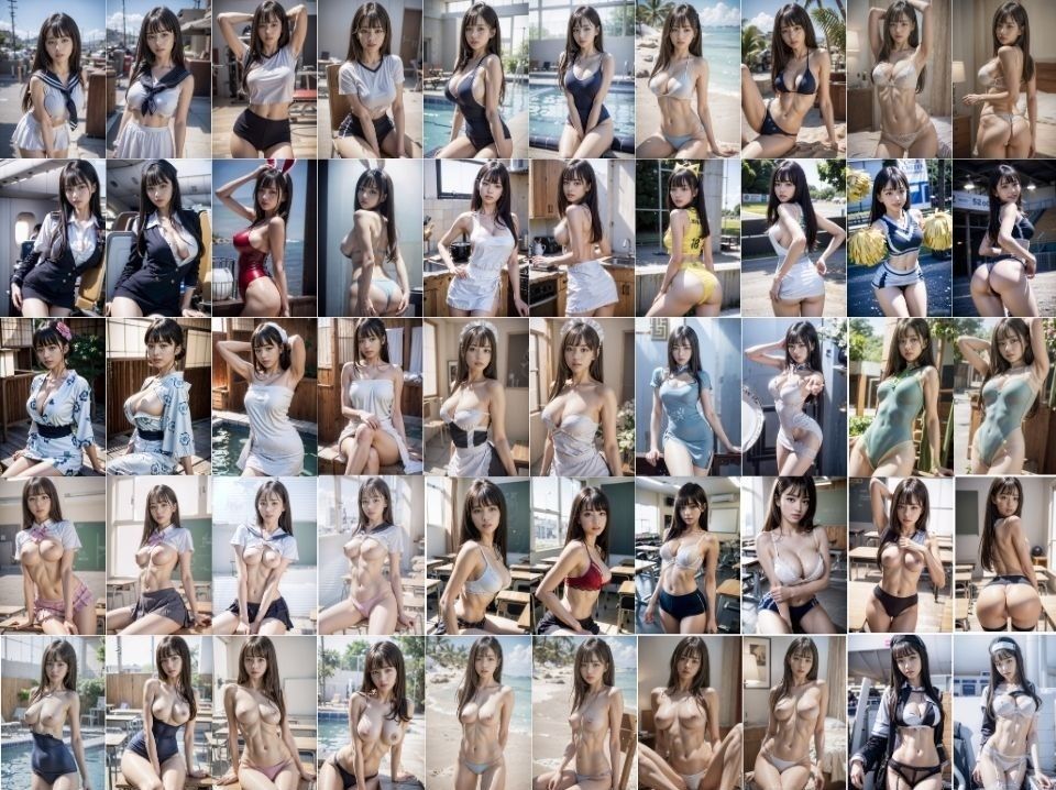 サンプル画像2:AI写真集 清楚白 SHIRO SEISO サンプル(Premium Girls) [d_295726]