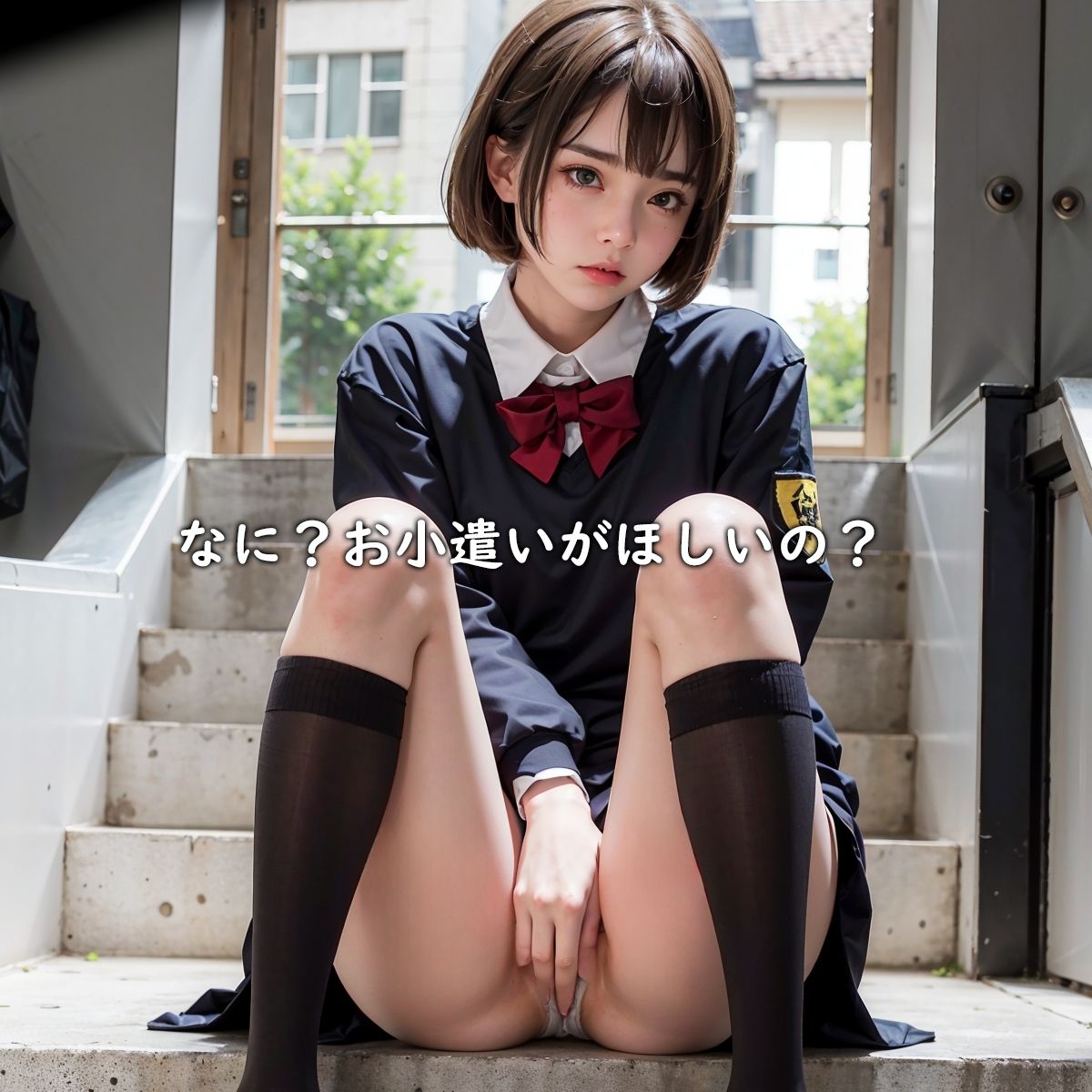 サンプル画像5:プラットホームに座っていたあの子はノーパンだった(LO.RA) [d_295737]