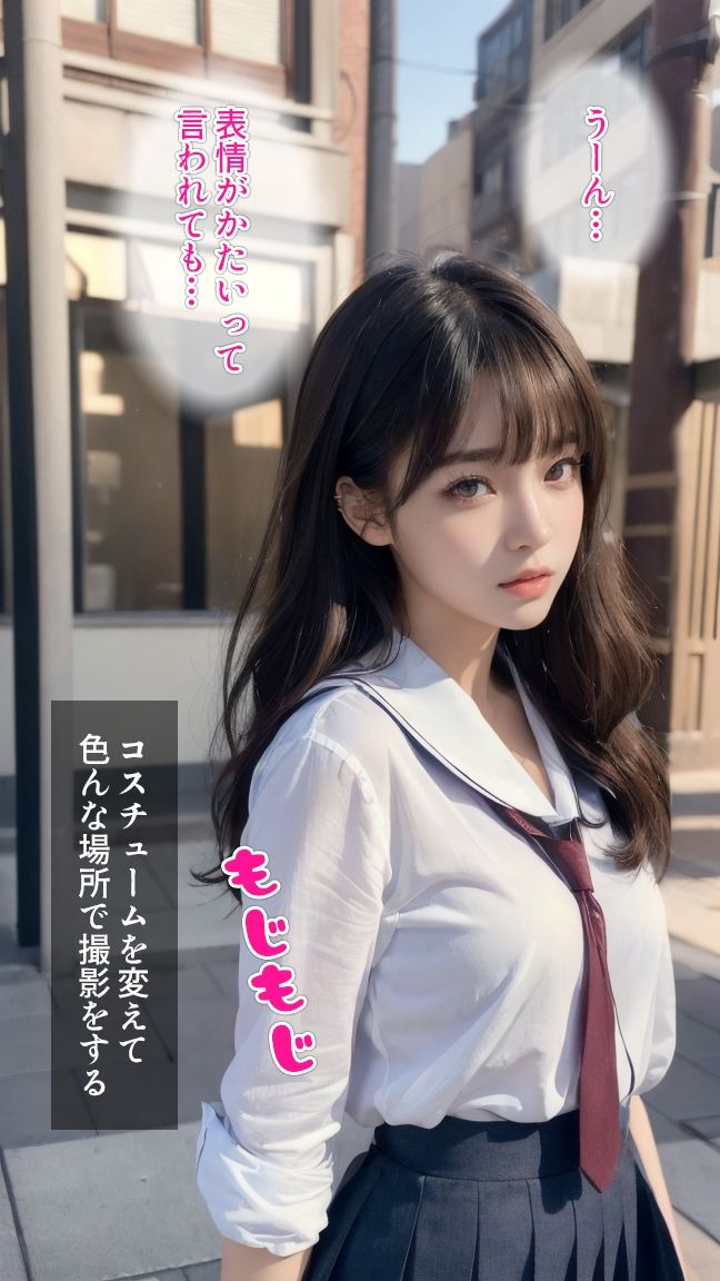 サンプル画像3:セリフ付着エロ・JKを騙して撮影会！(愛の女神) [d_295797]