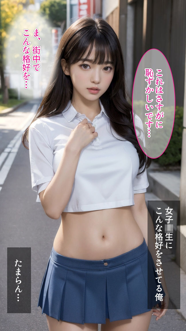 サンプル画像5:セリフ付着エロ・JKを騙して撮影会！(愛の女神) [d_295797]