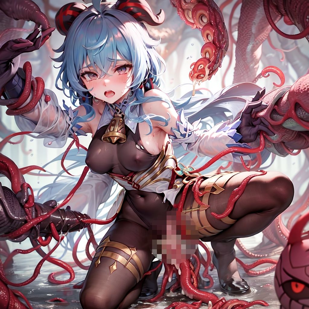 サンプル画像3:テイワット壊滅〜ヒルチャール・触手の襲撃〜(AIUEOEKAKI) [d_295828]