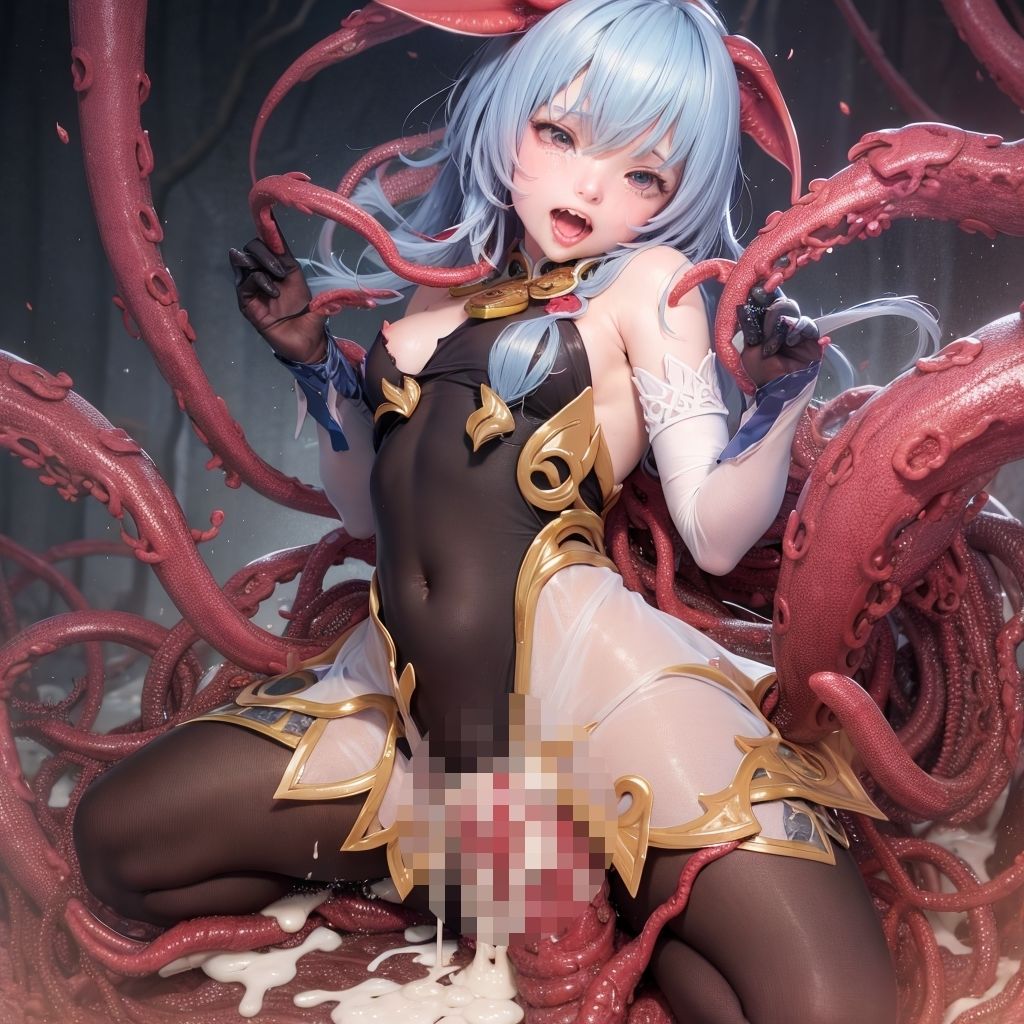 サンプル画像5:テイワット壊滅〜ヒルチャール・触手の襲撃〜2.5Dコスプレ版(AIUEOEKAKI) [d_295838]