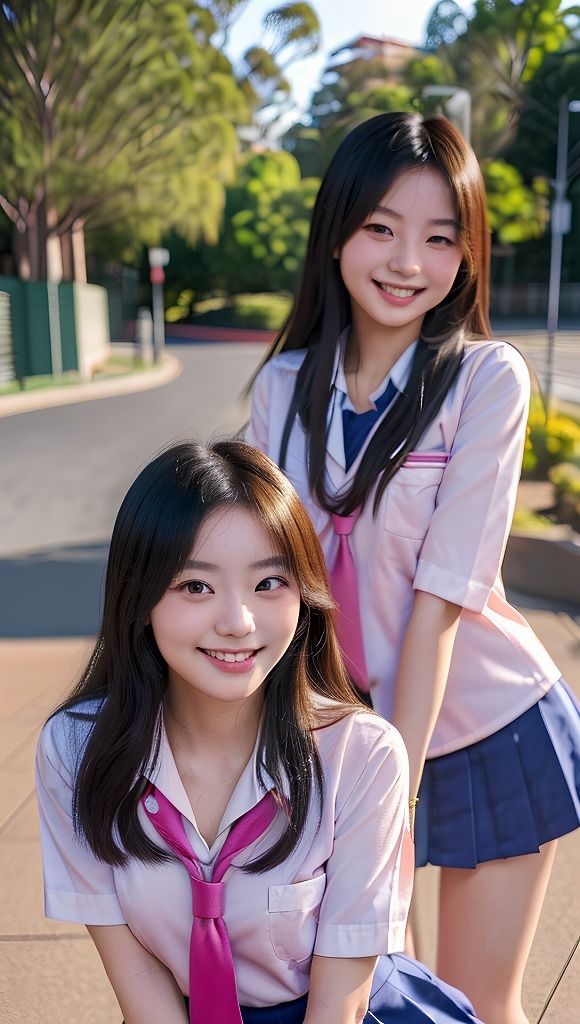 サンプル画像1:女子校生着せ替え＆ぶっかけ 友達と写真を撮ってただけなのに、一人だけ・・・(AIbijyo) [d_295860]