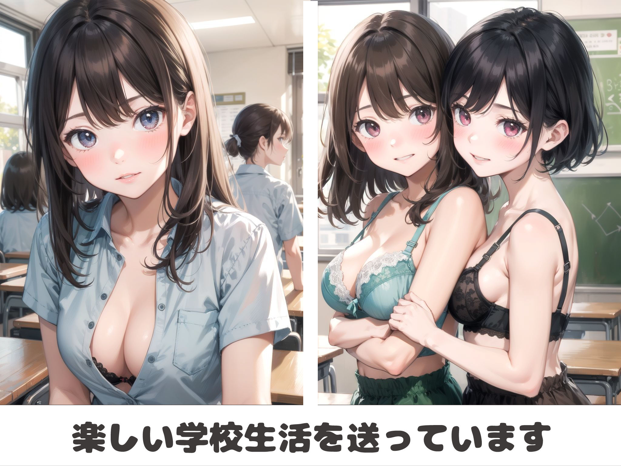 サンプル画像3:育ち盛りの女子校生とエッチな学園生活(Nick) [d_295961]
