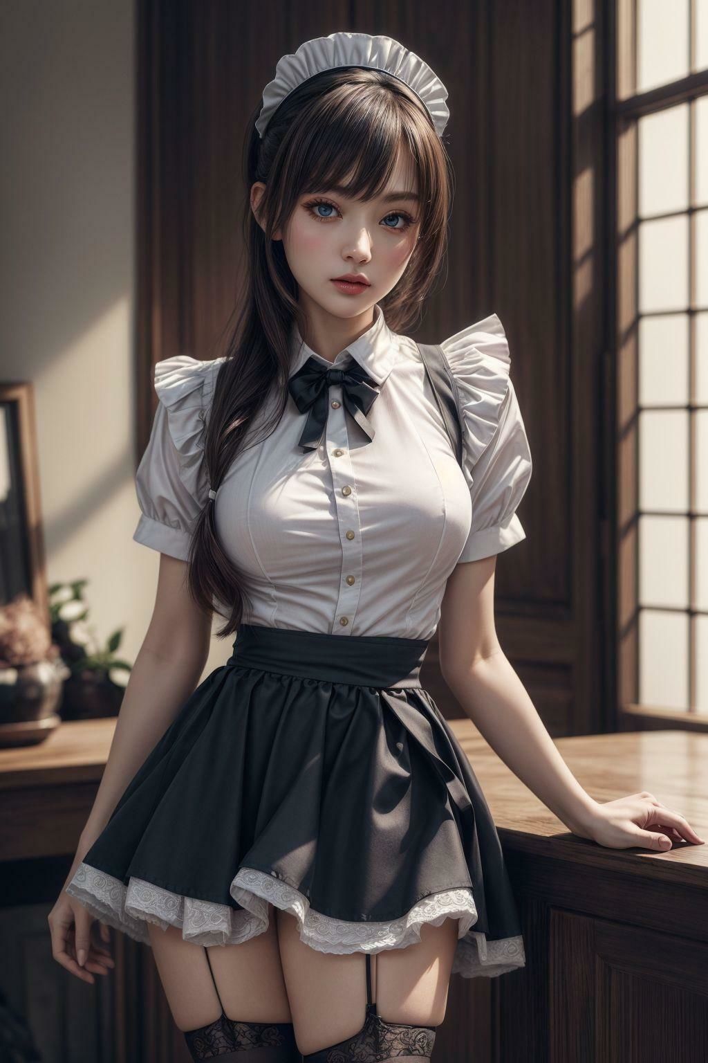 サンプル画像2:ご奉仕メイド美少女(きゅうりの里) [d_295967]