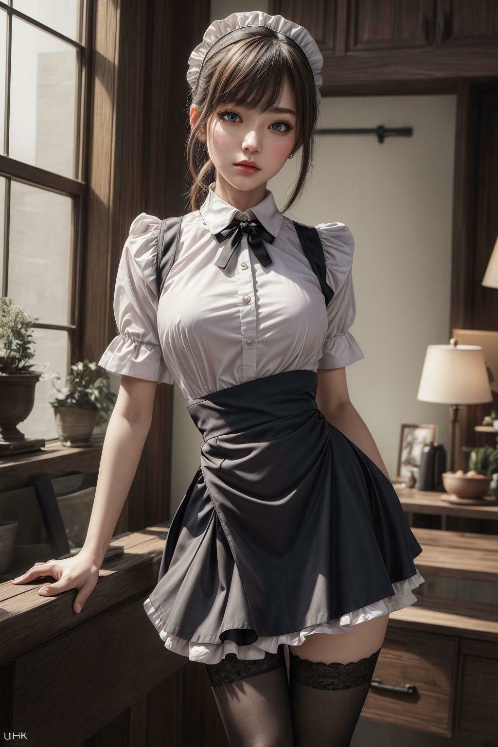 サンプル画像4:ご奉仕メイド美少女(きゅうりの里) [d_295967]