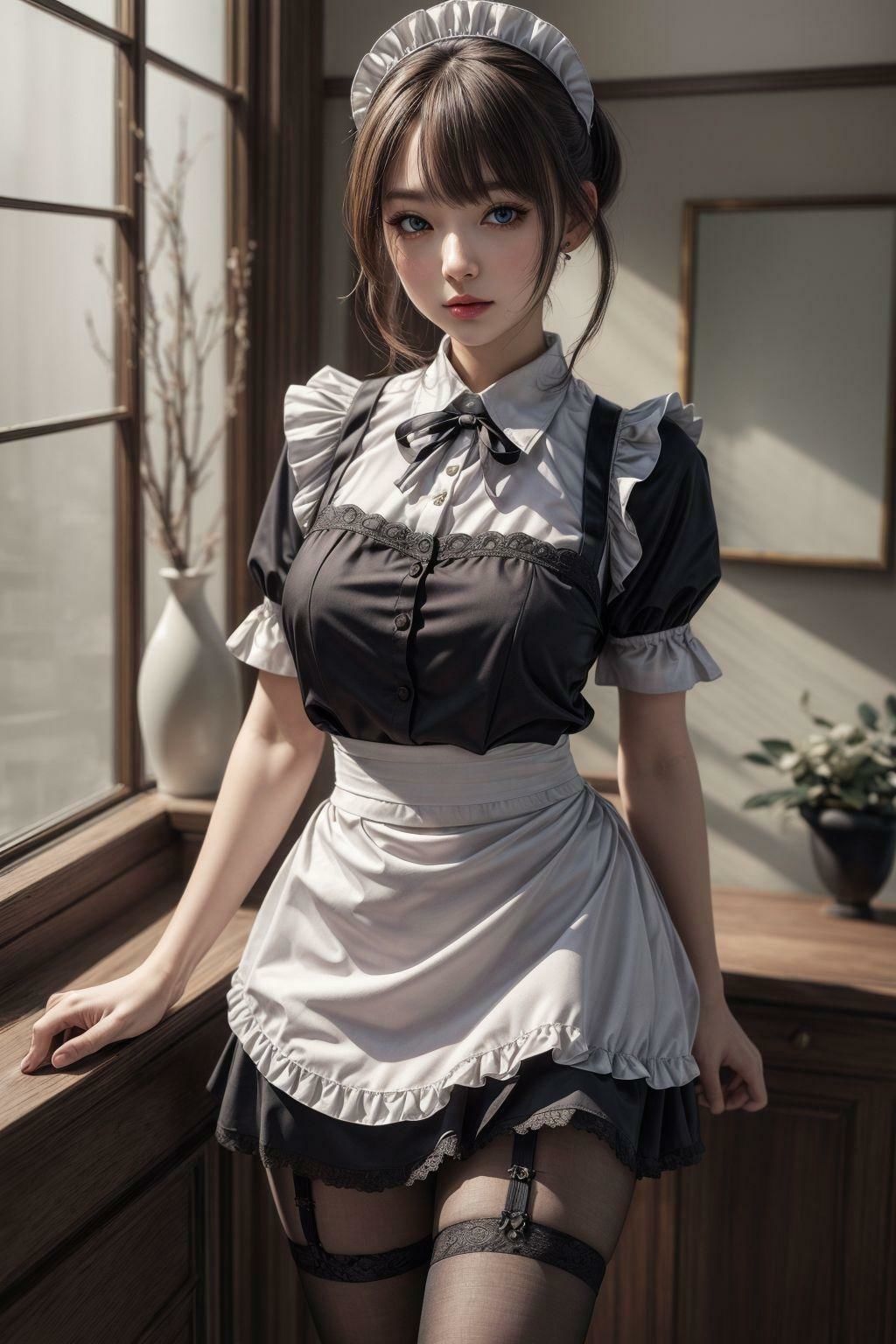 サンプル画像5:ご奉仕メイド美少女(きゅうりの里) [d_295967]