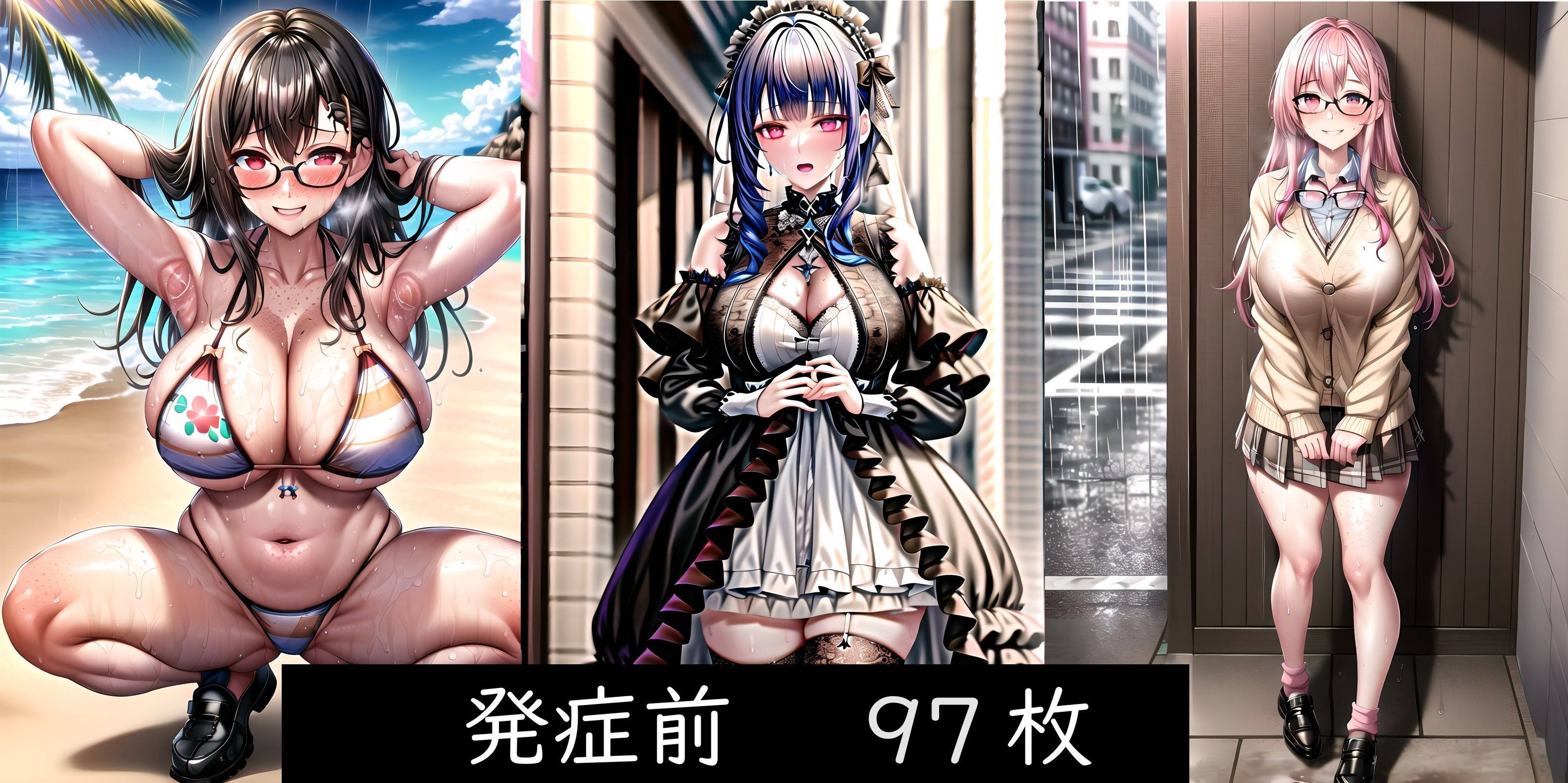 サンプル画像1:性欲3000倍の媚薬を空中散布したら思わぬ副作用でゾンビパンデミックに(夢で逢えたら) [d_295984]