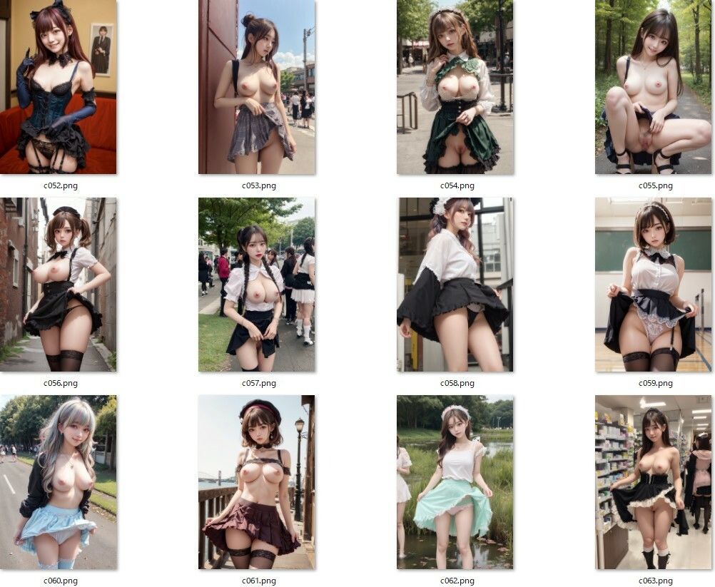 サンプル画像3:たくし上げ露出美少女写真集(マジカルパレット) [d_295996]