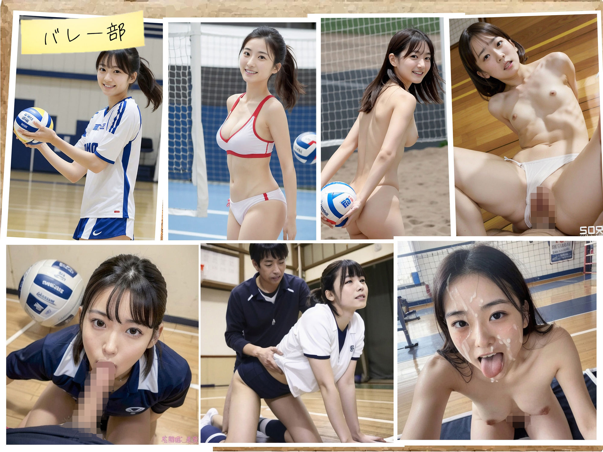 サンプル画像2:勉強は苦手だけど部活とHは大好き。【セット作品】(R18-AI.COM) [d_296009]