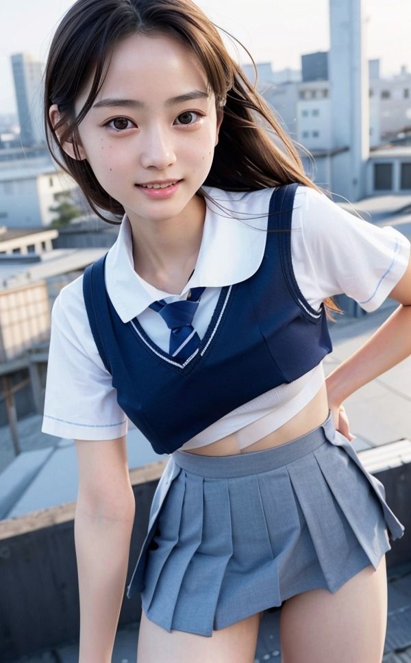 サンプル画像6:制服美女とハレンチ生活 清純派の制服女子のおっぱいやパンチラをのぞきたい(ルビー亀企画) [d_296041]