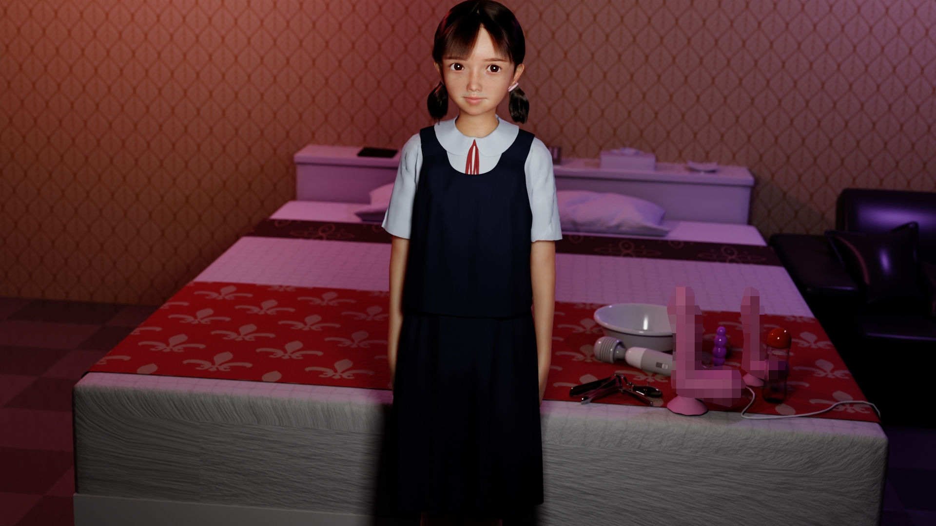 サンプル画像1:先生と女子生徒のラブホでイチャラブ生中出しハメ撮りヤバすぎる流出画像(artman) [d_296061]