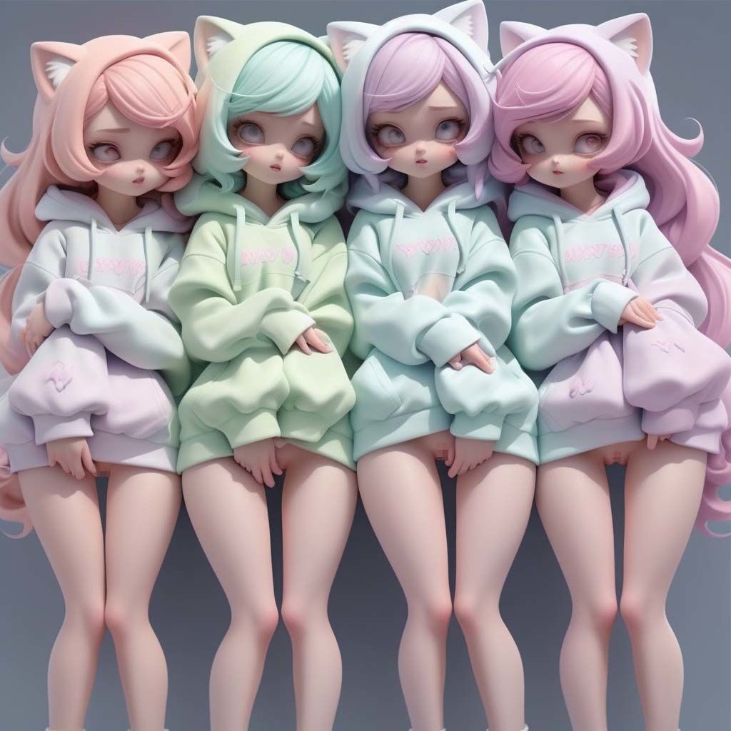 サンプル画像1:立ち裸パーカー(pp：p) [d_296190]