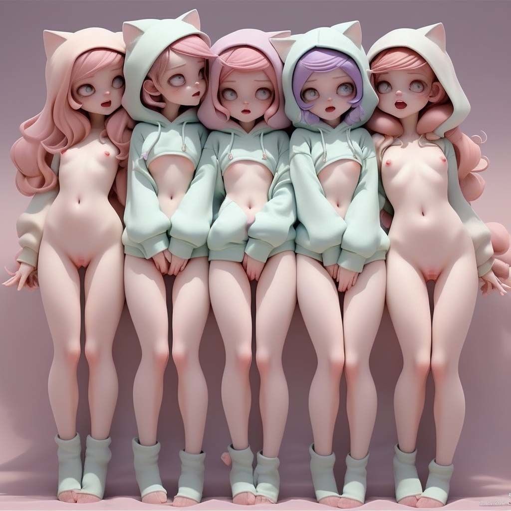 サンプル画像2:立ち裸パーカー(pp：p) [d_296190]