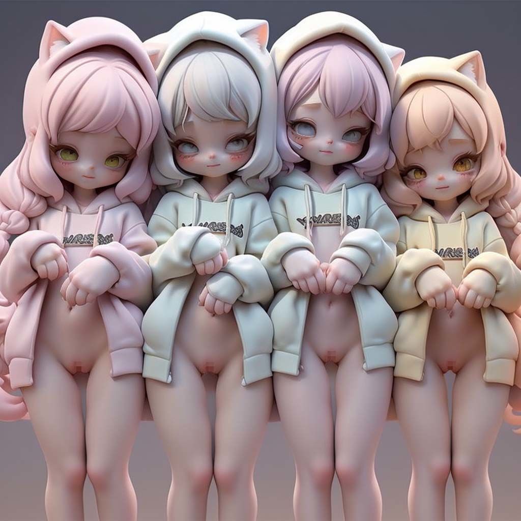 サンプル画像5:立ち裸パーカー(pp：p) [d_296190]