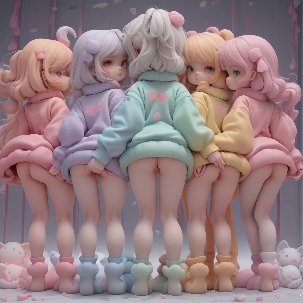 立ち裸パーカー