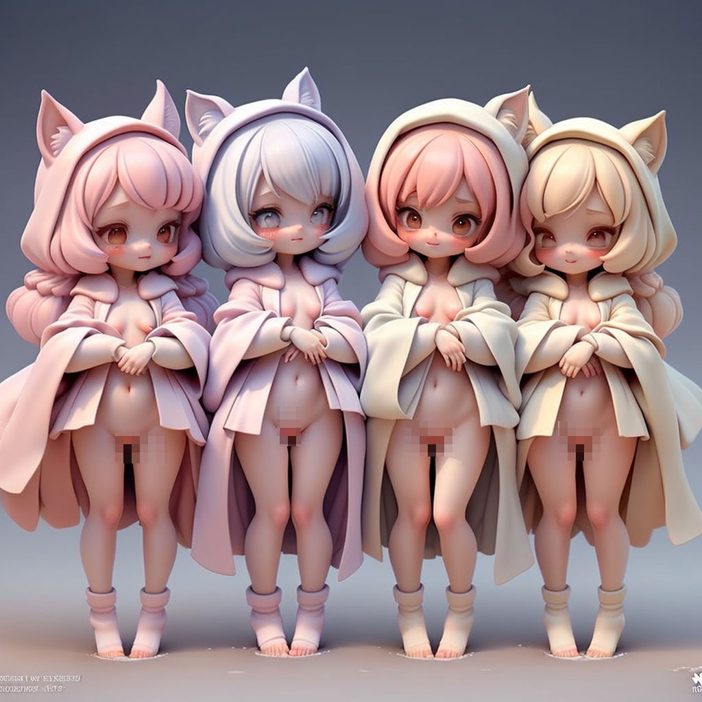 サンプル画像1:まる出し白パーカー(pp：p) [d_296194]