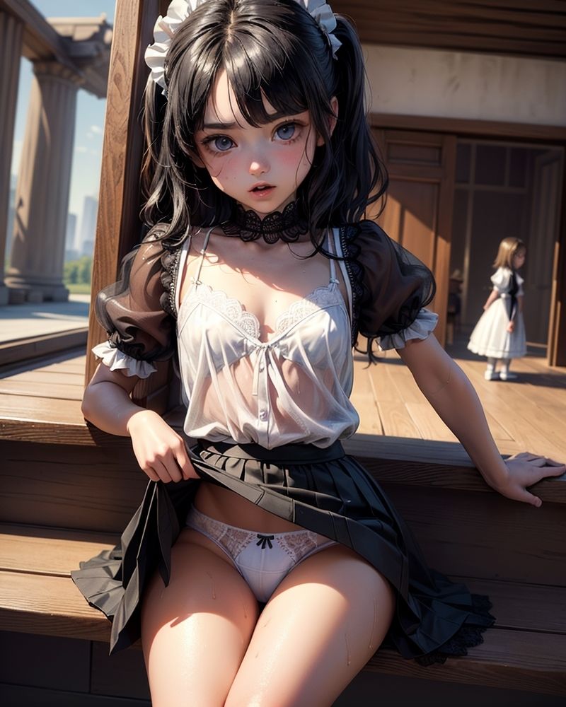 サンプル画像1:メイドさんのパンティ(白熊兎) [d_296208]