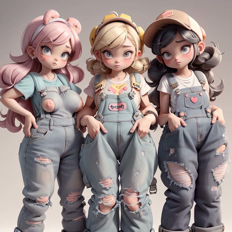 サンプル画像5:むちむち穴あきオーバーオール(pp：p) [d_296255]