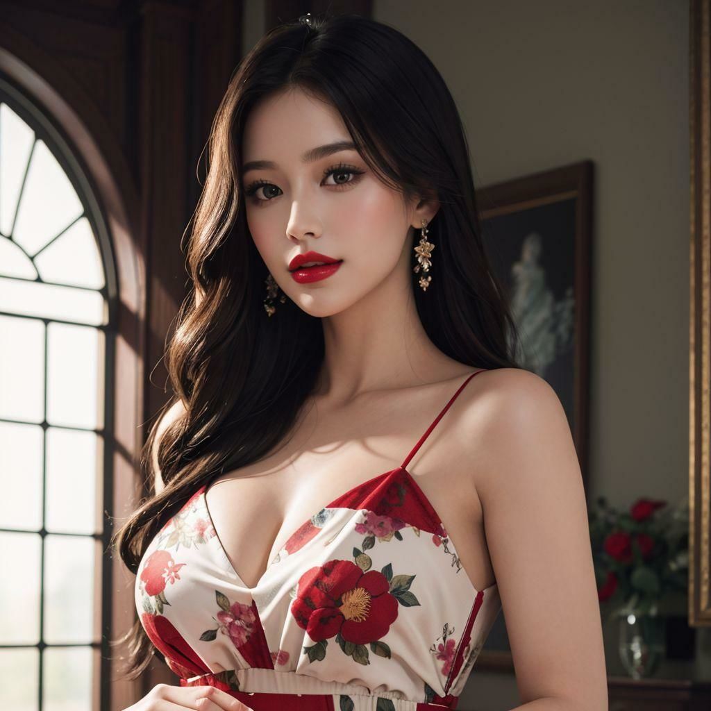 サンプル画像2:【美魔女】近所のセレブ人妻に旦那が居ない間に中出し(きゃんでぃー) [d_296268]