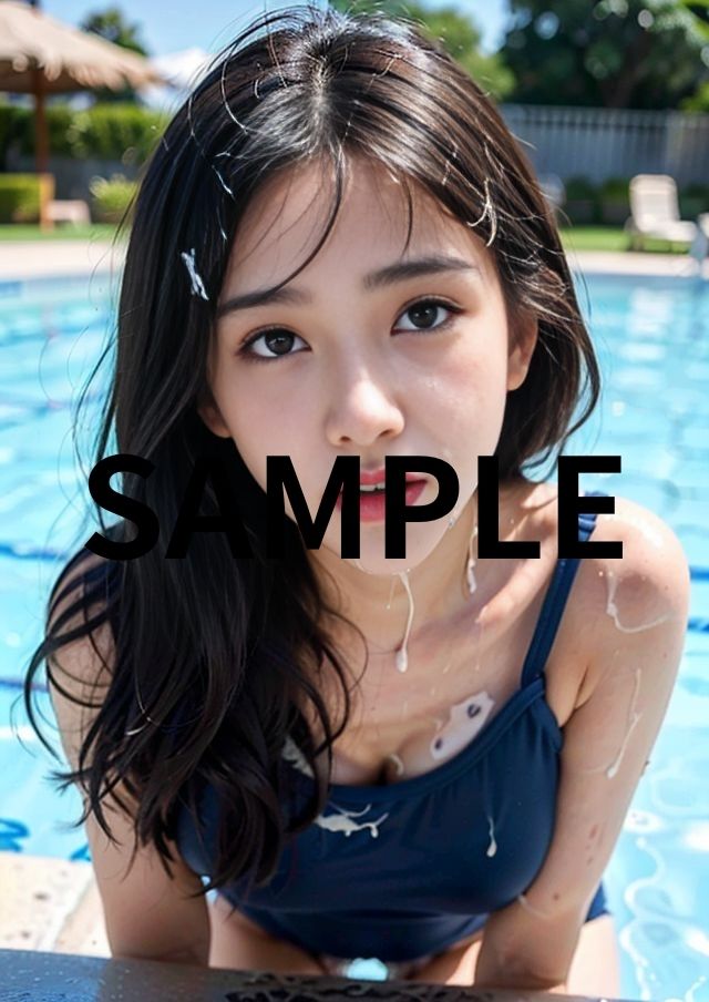 サンプル画像2:スク水女子校生にぶっかけ(彩風  咲) [d_296269]