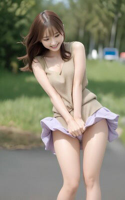 サンプル画像4:風でスカートが vol002(カマキリン) [d_296363]