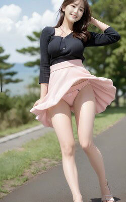 サンプル画像5:風でスカートが vol002(カマキリン) [d_296363]