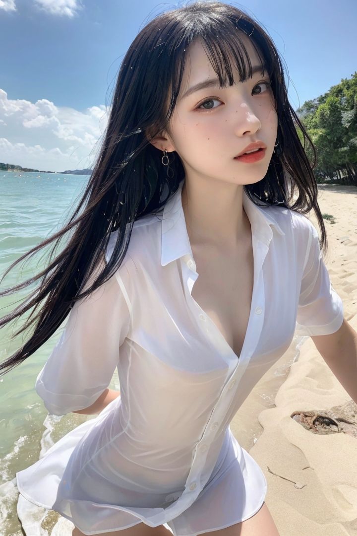 サンプル画像1:びちょびちょ透け透け美女 Part1(AIお姉さん) [d_296415]