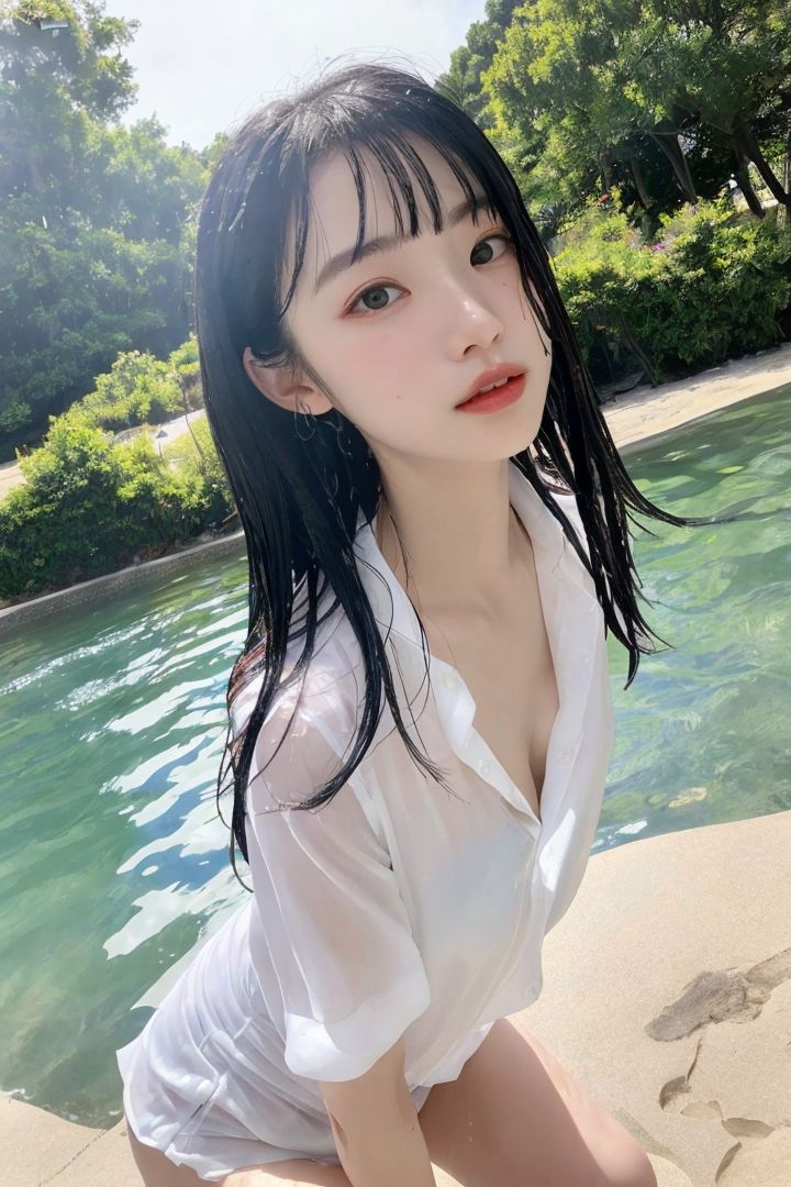 サンプル画像2:びちょびちょ透け透け美女 Part1(AIお姉さん) [d_296415]