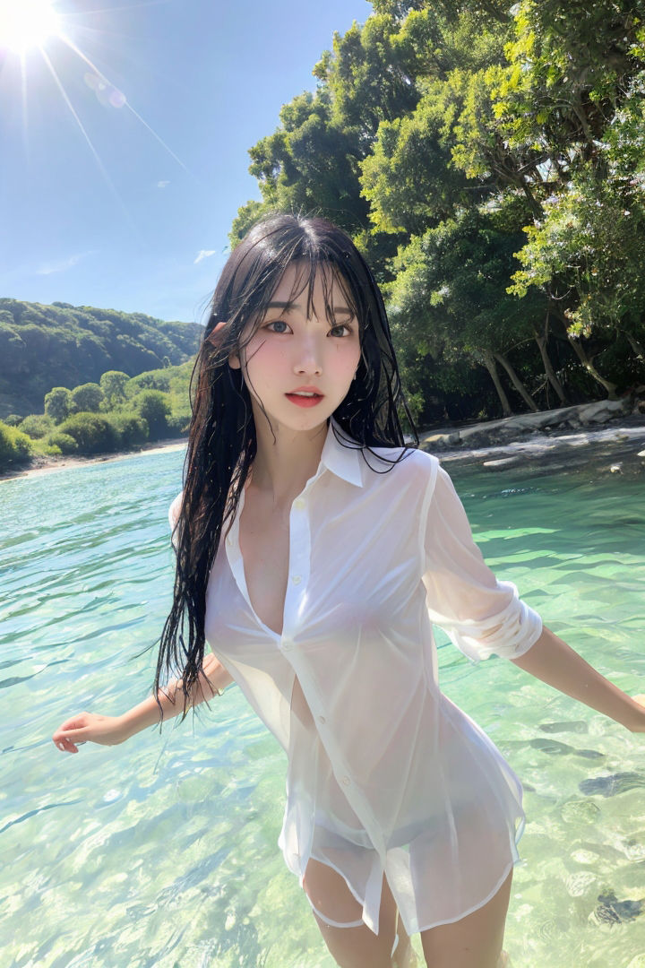 サンプル画像4:びちょびちょ透け透け美女 Part2(AIお姉さん) [d_296417]