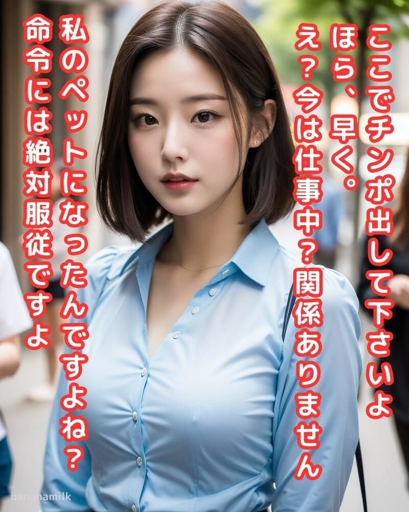 サンプル画像2:言葉責め M男のための台詞付きCG画像集(ばななみるく) [d_296492]