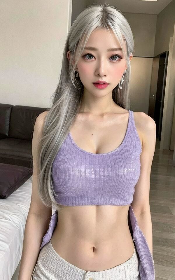 サンプル画像4:銀髪 異世界美女 ここに降臨(AIの世界に入りびたり) [d_296505]