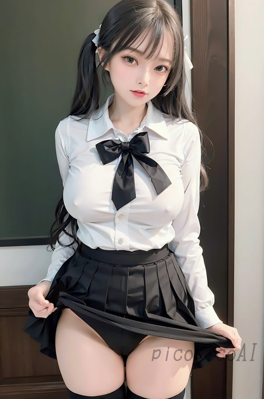 サンプル画像3:ニーソの女子校生 AI美女写真集 vol.7(picopicoAI) [d_296588]