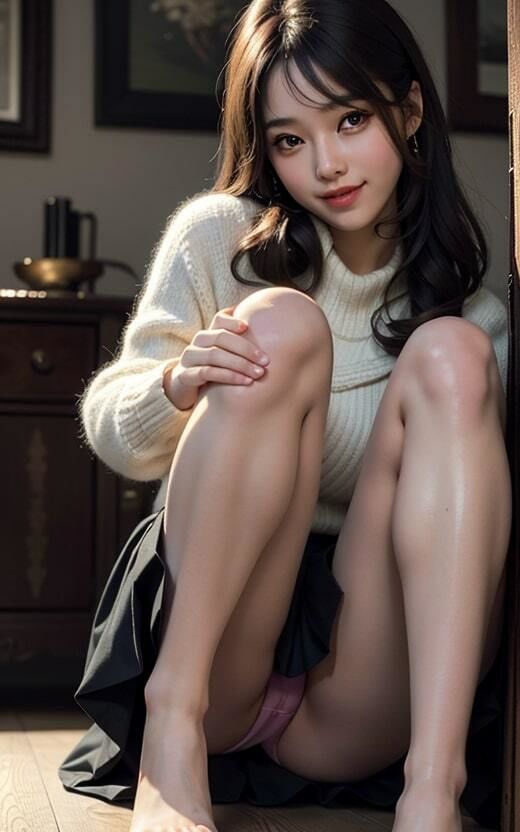 サンプル画像1:かわいい女の子のおパンツは好きですか？(AI美女研究所) [d_296590]