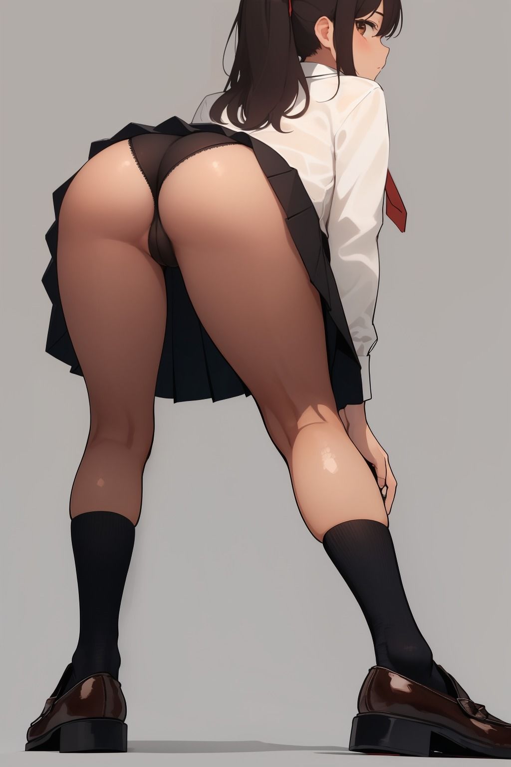 サンプル画像4:黒髪JKパンチラ お尻編(フェチBOX) [d_296598]