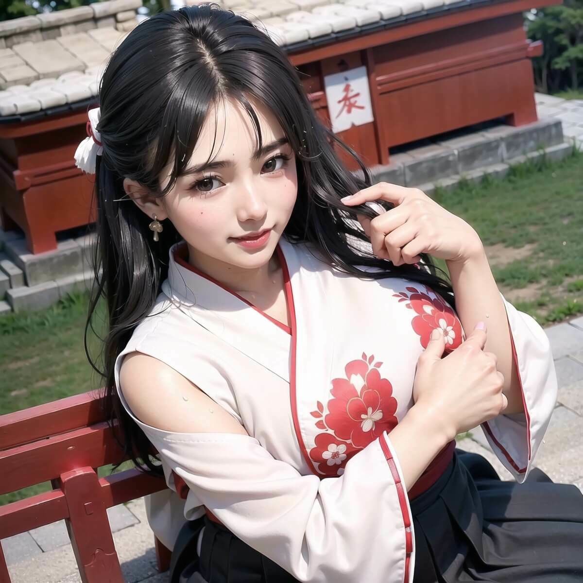 サンプル画像3:神聖巫女様と中出しエッチ！part2【豪華214枚収録！！】(夏目神社) [d_296628]