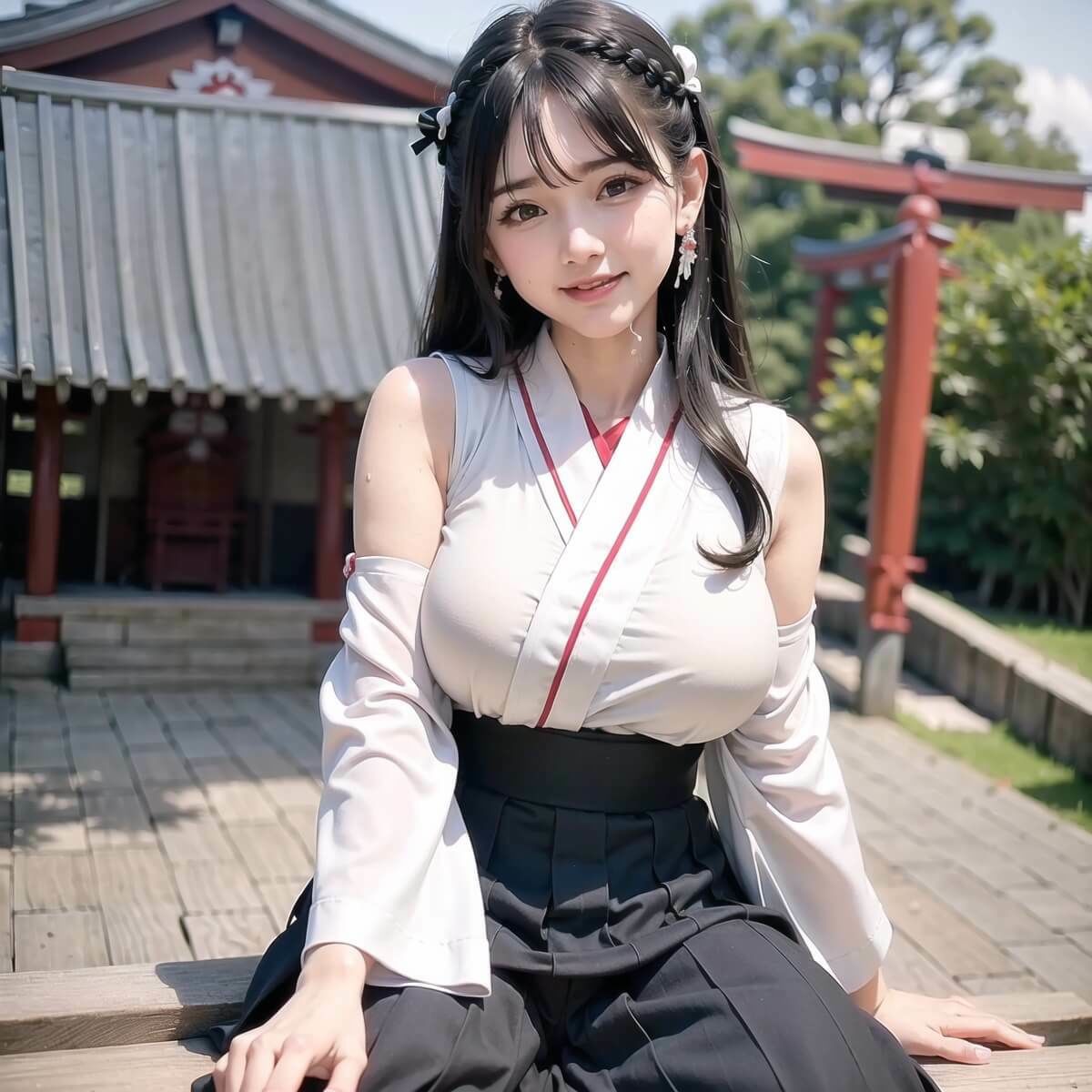 サンプル画像5:神聖巫女様と中出しエッチ！part2【豪華214枚収録！！】(夏目神社) [d_296628]