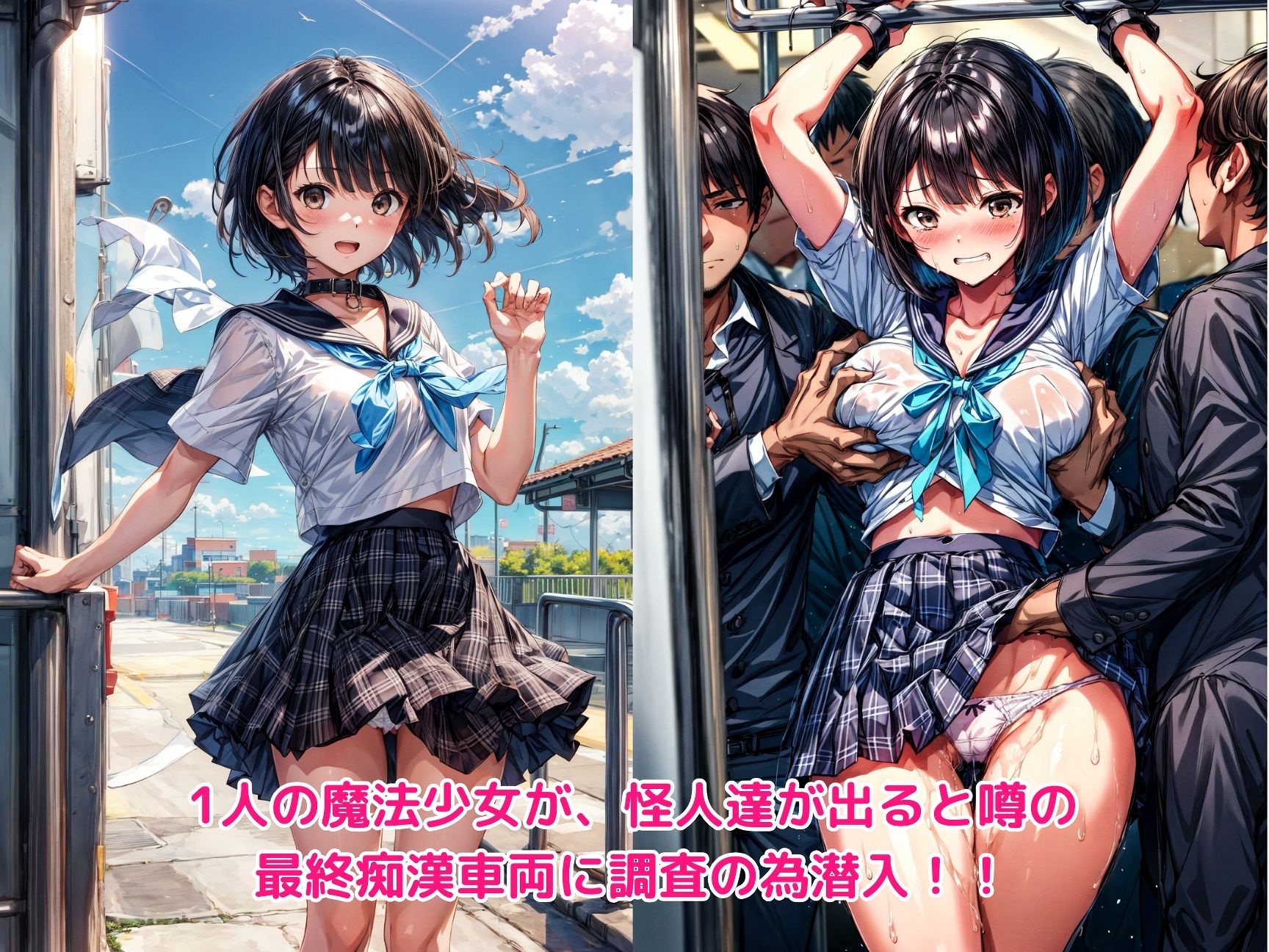 サンプル画像1:Dead or r◯pe ！！ 変身ヒロイン完全敗北(絵心あいのAI生成アトリエ) [d_296689]