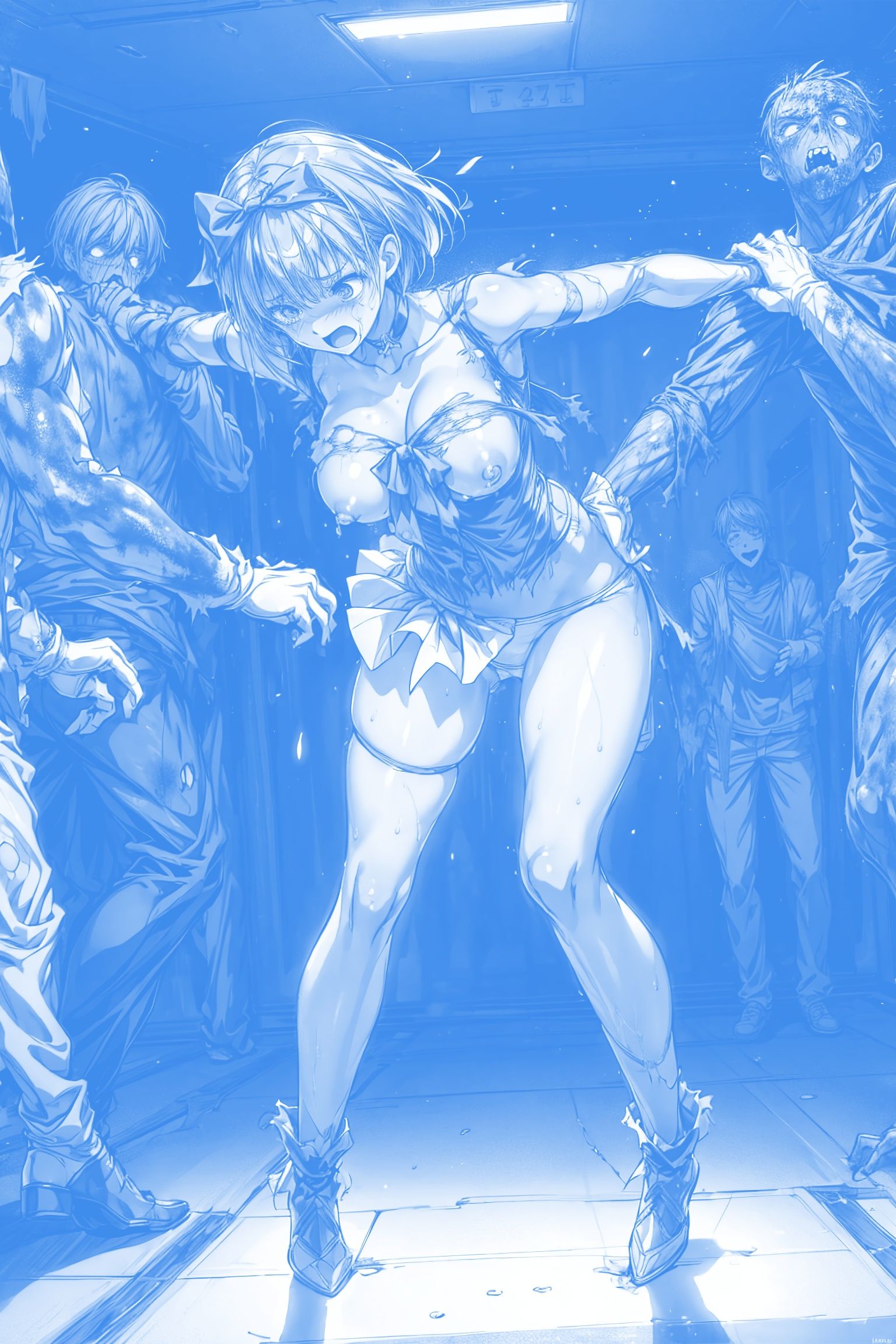 サンプル画像6:Dead or r◯pe ！！ 変身ヒロイン完全敗北(絵心あいのAI生成アトリエ) [d_296689]